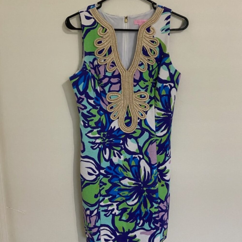 Lilly Pulitzer Women's Janice Knit Shift Catwalk Dress Size Medium